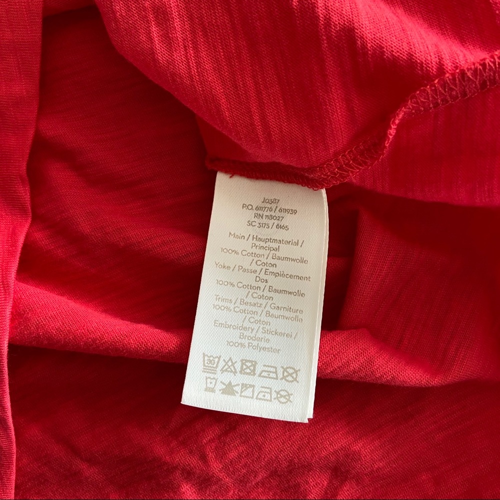 Boden Eyelet Trimmed Tank Sz 10 - Picture 4 of 6